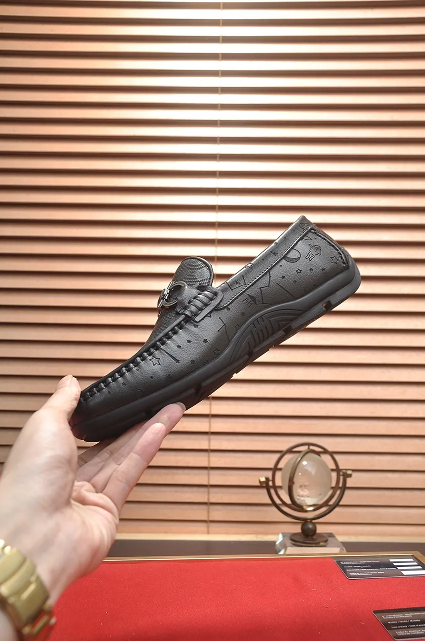 Men's shoes 💰460💶 [Ferragamo/Ferragamo] The latest model in the counter. Original imported open-sided fine cowhide hand-woven + imported 🐂 cowhide + original luxury metal buckle + original combination outsole. No pressure in comparison 38--44🎉